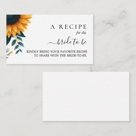 Rustieke tuin groen zonnebloem Vrijgezellenfeest Informatiekaartje (Voorkant / Achterkant)