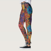rustieke tuin waterverf bloemenpatroon leggings (Links)