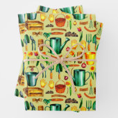 Rustieke Tuinier Tuinieren Tools Bloemen Inpakpapier Vel (In situ)