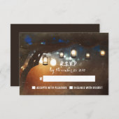 rustieke tuinverlichting outdoor bruiloft RSVP kaa (Voorkant / Achterkant)