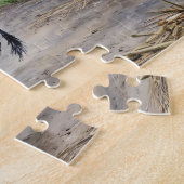 Rustieke Turkije Boerderij Schilderen Thanksgiving Legpuzzel (Zijkant)