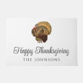 Rustieke  Turkije Happy Thanksgiving Deurmat (Voorkant)