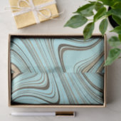 Rustieke turquoise en gouden gebogen tissuepapier (Geschenk)