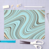 Rustieke turquoise en gouden gebogen tissuepapier (Craft)