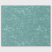 Rustieke turquoise  getextureerde kerst cadeaupapier (Vlak)