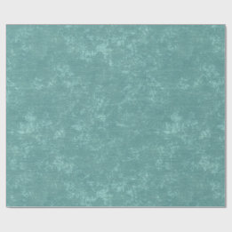Rustieke turquoise  getextureerde kerst cadeaupapier