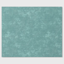 Rustieke turquoise  getextureerde kerst cadeaupapier
