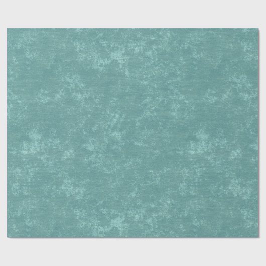 Rustieke turquoise getextureerde kerst cadeaupapier (Vlak)
