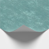 Rustieke turquoise getextureerde kerst cadeaupapier (Hoek)