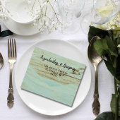 Rustieke Turquoise Verweerd Hout Western Foto All In One Uitnodiging