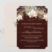 Rustieke Twinkelende Witte Orchidee Bloemendecorat Kaart (Voorkant / Achterkant)