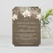 Rustieke Twinkelende Witte Orchidee Bloemige BOHO Kaart (Staand voorkant)