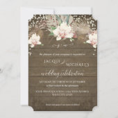 Rustieke Twinkelende Witte Orchidee Bloemige BOHO Kaart (Voorkant)