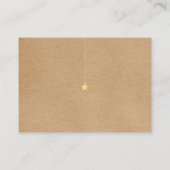 Rustieke Twinkle Luier Raffle Baby shower Informatiekaartje (Achterkant)