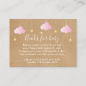 Rustieke Twinkle Twinkle Boek Aanvraag Baby shower Informatiekaartje (Voorkant)