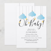 Rustieke Twinkle Twinkle Oh Baby Baby Shower Kaart (Voorkant / Achterkant)