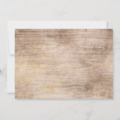 Rustieke  Typografie Foto Save the Date Kaart (Achterkant)