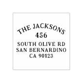 Rustieke Typografie  Stijl Retouradres Rubberstempel (Afrduk)