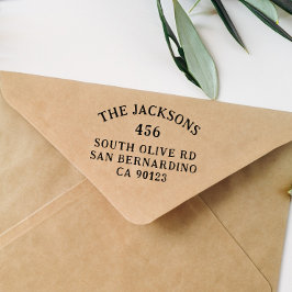 Rustieke Typografie  Stijl Retouradres Rubberstempel