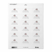 Rustieke Uil Koppel Boho Landelijk Roze Groen Bloe Etiket (Full Sheet)