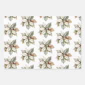 Rustieke uilen en bloemen inpakpapier vel (Voorkant 3)