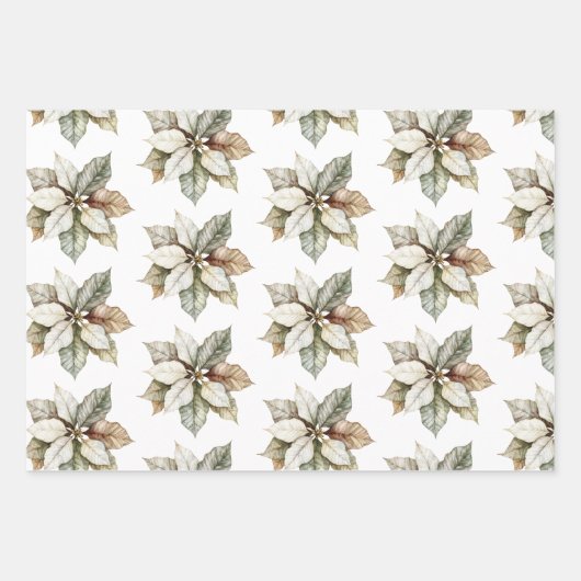 Rustieke uilen en bloemen inpakpapier vel (Voorkant 3)