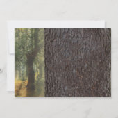 Rustieke Uitgesneden Hart Boom Bruiloft Feest Kaart (Achterkant)