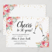 Rustieke uitnodiging voor 50-jarig huwelijksjubile (Voorkant / Achterkant)