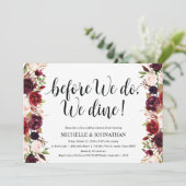 Rustieke uitnodigingen voor herhalingsdiner in Bou (Staand voorkant)