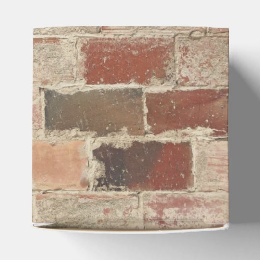 Rustieke unieke oude baksteen natuurlijke textuur bedankdoosjes (Bovenkant)