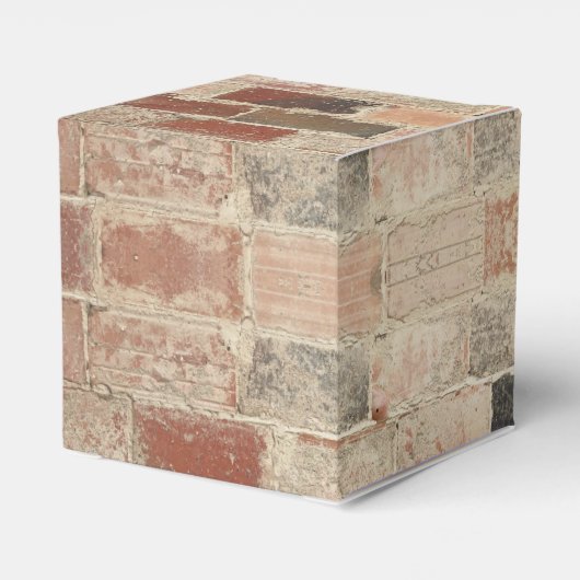 Rustieke unieke  oude baksteen natuurlijke textuur bedankdoosjes (Achterkant)