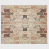 Rustieke unieke  oude baksteen natuurlijke textuur cadeaupapier (Vlak)