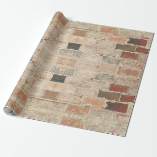 Rustieke unieke oude baksteen natuurlijke textuur cadeaupapier