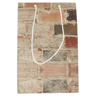 Rustieke unieke oude baksteen natuurlijke textuur medium cadeauzakje