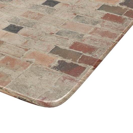 Rustieke unieke  oude baksteen natuurlijke textuur snijplank (Hoek)