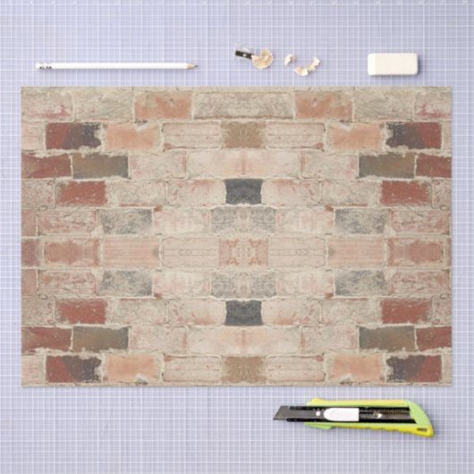 Rustieke unieke  oude baksteen natuurlijke textuur tissuepapier (Craft)