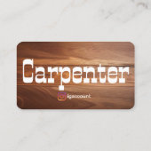 Rustieke unieke timmerman visitekaartje (Achterkant)