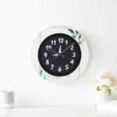 Rustieke unieke witte teal grote klok (Huis)
