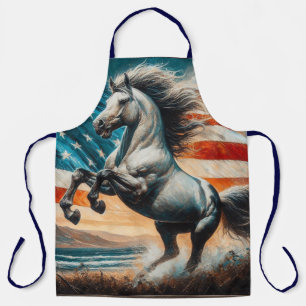 Rustieke, USA witte hengst Schort