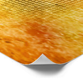 Rustieke Vaas Impressie Warm Abstract Roze Poster (Hoek)