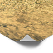 Rustieke vaas impressie warm cement poster (Hoek)