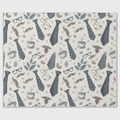  rustieke vader dag cadeau voor hem cadeaupapier (Vlak)