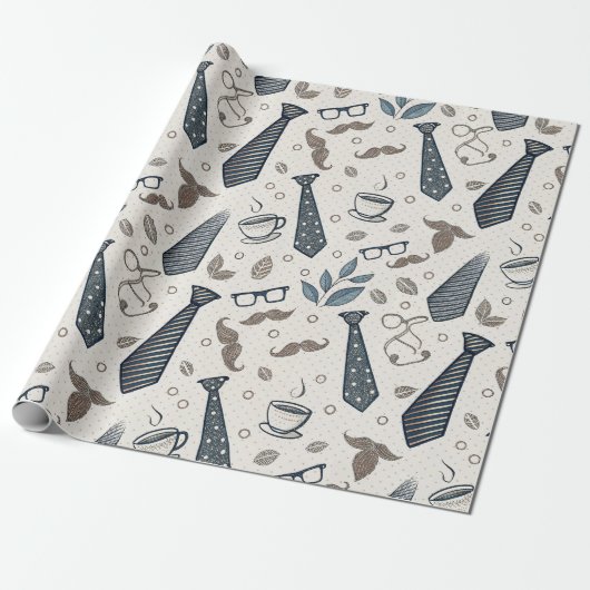  rustieke vader dag cadeau voor hem cadeaupapier (Uitgerold)