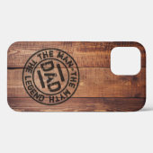 Rustieke Vader De Man Mythe Legende Hout Pyrografi Case-Mate iPhone Case (Achterkant (horizontaal))
