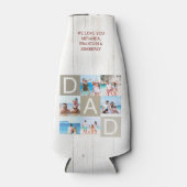 Rustieke vader foto collage Koelbox Flesjeskoeler (Voorkant)