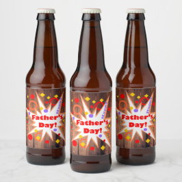 Rustieke Vaderdag Bier Etiket