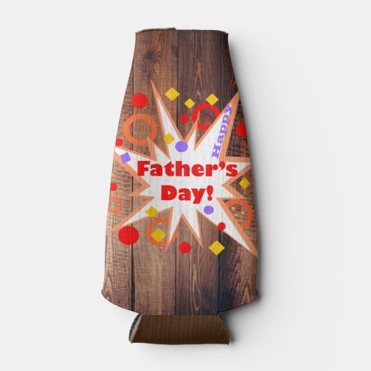 Rustieke Vaderdag Flesjeskoeler (Voorkant)
