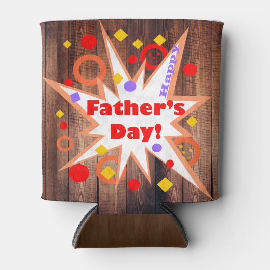 Rustieke Vaderdag Koelbox Blikjeskoeler (Voorkant)