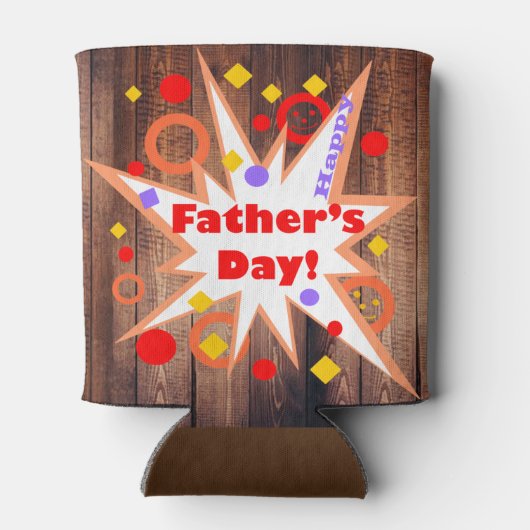 Rustieke Vaderdag Koelbox Blikjeskoeler (Achterkant)
