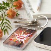 Rustieke Vaderdag Sleutelhanger (Voorkant Rechts)